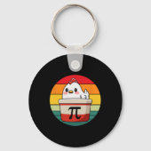 Pi Day Chicken Pot Pie Wiskunde Science Teacher Fu Sleutelhanger (Voorkant)