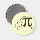 Pi Day chocolade pi magneet (Voorkant / Achterkant)