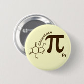 Pi Day Chocolate Pi-Button Ronde Button 5,7 Cm (Voorkant /achterkant)