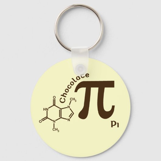 Pi Day Chocolate Pi-Sleutelhanger Sleutelhanger (Voorkant)