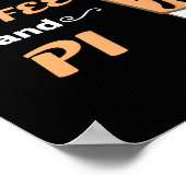 Pi Day Coffee Lover Wiskunde Geometrie Calculus Tr Poster (Hoek)
