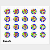 Pi Day Colors Ronde Sticker (Vel)