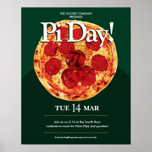 Pi Day Company Event   Poster Pizza Party