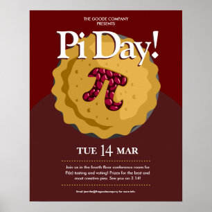 Pi Day Company Event   Poster van de Partij van de