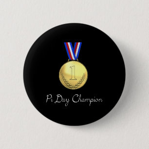 Pi Day Contest Winnaar - Pi Champion Gift T-shirt Ronde Button 5,7 Cm