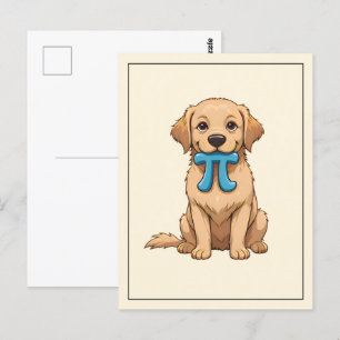 Pi Day Dog met Pi symbool   Happy Pi Day Briefkaart