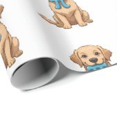 Pi Day Dog met Pi symbool | Happy Pi Day Cadeaupapier (Rol Hoek)