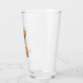 Pi Day Dog met Pi symbool | Happy Pi Day Glas (Links)
