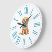 Pi Day Dog met Pi symbool | Happy Pi Day Grote Klok (Hoek)