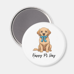 Pi Day Dog met Pi symbool   Happy Pi Day Magneet