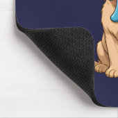Pi Day Dog met Pi symbool | Happy Pi Day Muismat (Hoek)