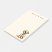 Pi Day Dog met Pi symbool | Happy Pi Day Post-it® Notes (Schuin)