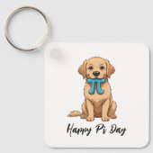 Pi Day Dog met Pi symbool | Happy Pi Day Sleutelhanger (Voorkant)