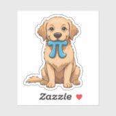 Pi Day Dog met Pi symbool | Happy Pi Day Sticker (Vel)