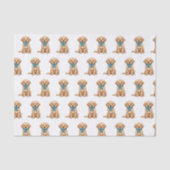 Pi Day Dog met Pi symbool | Happy Pi Day Tissuepapier (Voorkant)