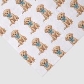 Pi Day Dog met Pi symbool | Happy Pi Day Tissuepapier (Detail)