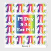 Pi Day, eet taart Sticker (Vel)