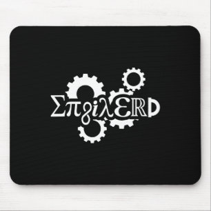 PI Day Enginerd Engineer Mechanisch Toestel Muismat
