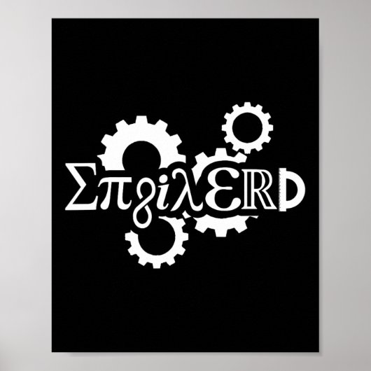 PI Day Enginerd Engineer Mechanisch Toestel Poster (Voorkant)