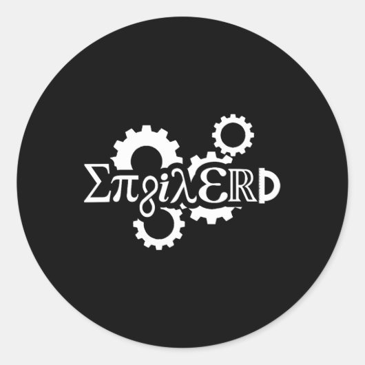 PI Day Enginerd Engineer Mechanisch Toestel Ronde Sticker (Voorkant)
