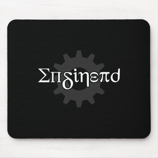 Pi Day Enginerd Engineer Wiskunde Funny Mechanical Muismat (Voorkant)