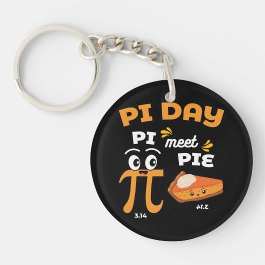 Pi Day Extravaganza: Omarm de Oneindige! Sleutelhanger (Voorkant)