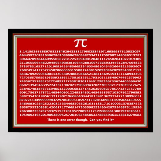 Pi day FUN Poster (Voorkant)