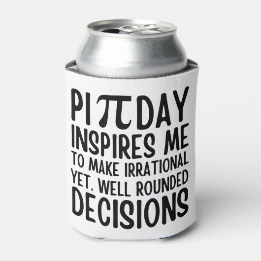Pi Day Funny Blikjeskoeler (Blikje Voorkant)