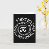 Pi Day Funny Graphic Spiral Formula Wiskunde L Kaart (Gele Bloem)