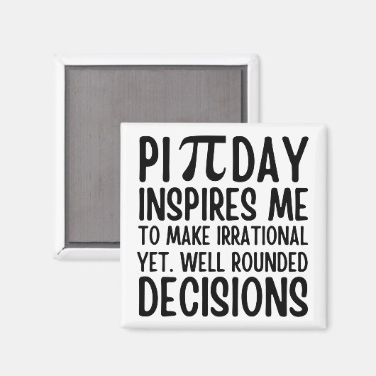 Pi Day Funny Magneet (Voorkant / Achterkant)