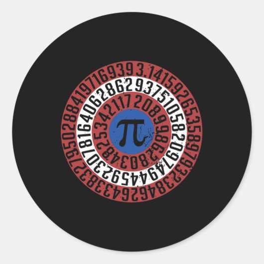 Pi Day Funny Nerd Geek Wiskunde Algebra Student Do Ronde Sticker (Voorkant)
