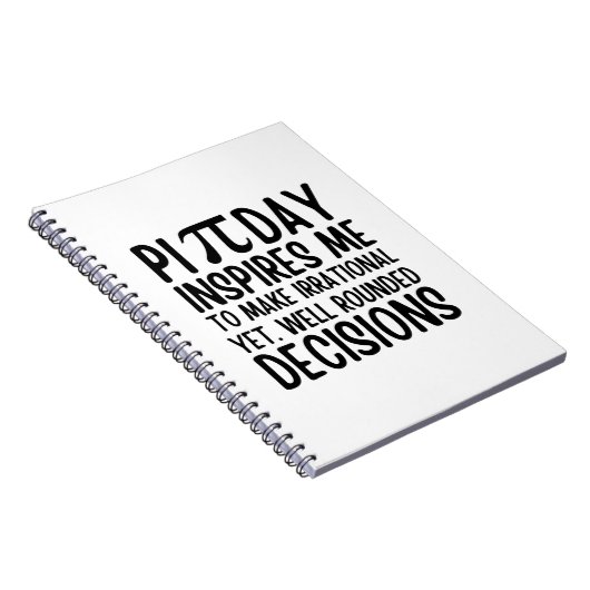 Pi Day Funny Notitieboek (Rechterzijde)