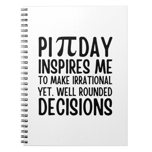 Pi Day Funny Notitieboek (Voorkant)
