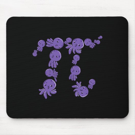 Pi Day Funny Octopi Octopus Zee Life Pi Symbool Ma Muismat (Voorkant)