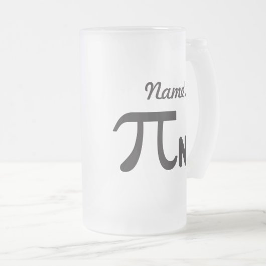 Pi Day Funny Pi-nt 2011 © Personalized Mug Matglas Bierpul (Voorkant rechts)