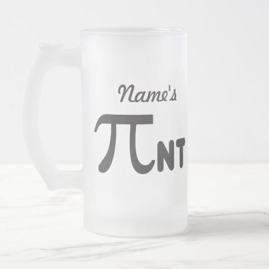 Pi Day Funny Pi-nt 2011 © Personalized Mug Matglas Bierpul (Links)