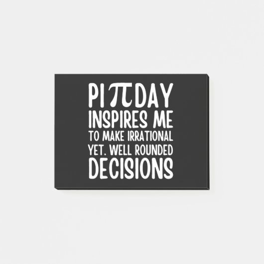 Pi Day Funny Post-it® Notes (Voorkant)