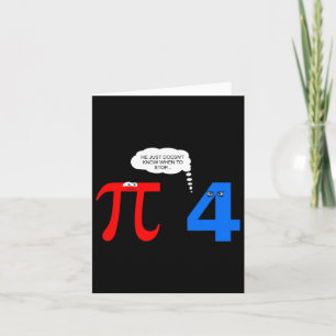 Pi Day Funny Relatie Problemen Gift T-shirt Kaart