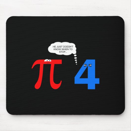 Pi Day Funny Relatie Problemen Gift T-shirt Muismat (Voorkant)