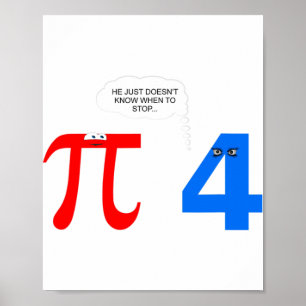 Pi Day Funny Relatie Problemen Gift T-shirt Poster