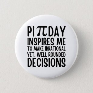 Pi Day Funny Ronde Button 5,7 Cm