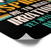 Pi Day geïnspireerd me om irrationeel te maken, ma Poster (Hoek)