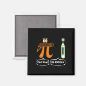 Pi Day Get Real Be Rational Irrational Number Wisk Magneet (Voorkant / Achterkant)