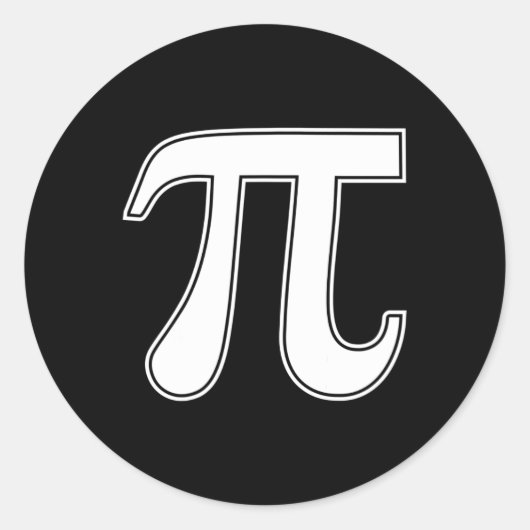 Pi Day Grappig Grafisch Kleding Pi Symbool Ronde Sticker (Voorkant)