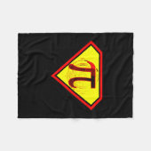 Pi Day Grappig Superheld Kostuum Fleece Deken (Voorkant (Horizontaal))
