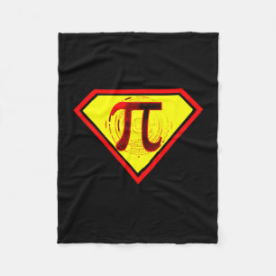 Pi Day Grappig Superheld Kostuum Fleece Deken