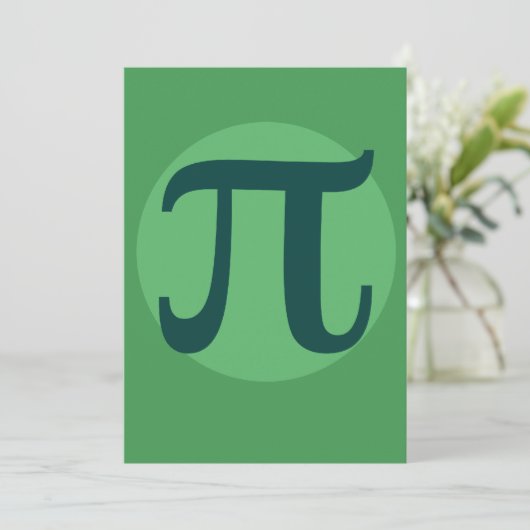 Pi Day Green Kaart (Staand voorkant)