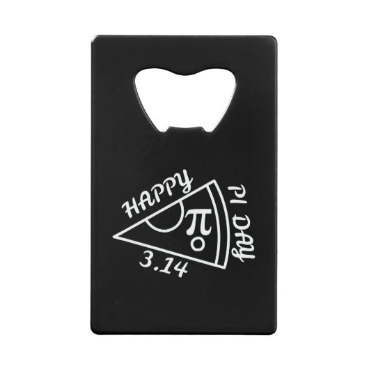 Pi Day Happy Pi Day Creditkaart Flessenopener (Voorkant)