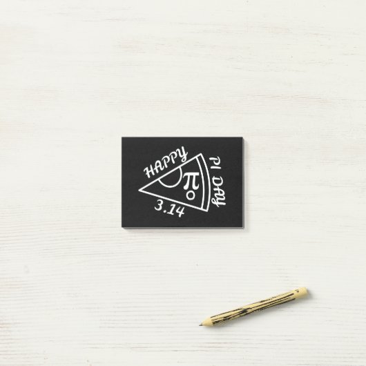 Pi Day Happy Pi Day Post-it® Notes (Op bureau)
