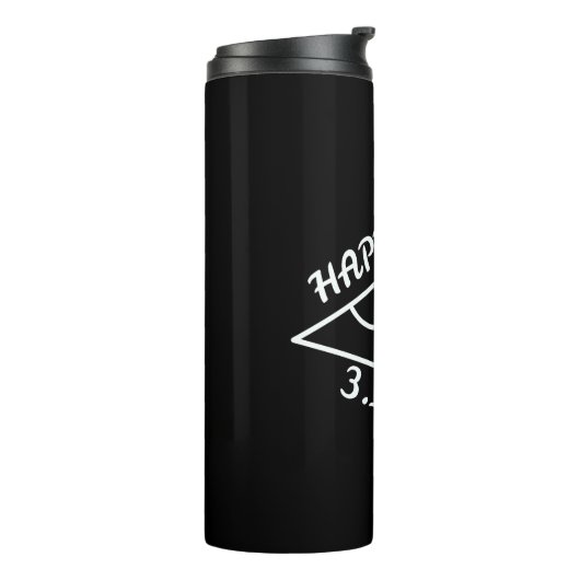 Pi Day Happy Pi Day Thermosbeker (Gedraaid links)